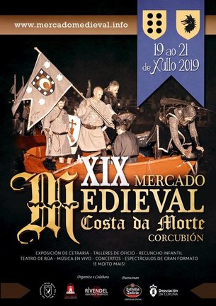 Cartel do XIX Mercado Medieval Costa da Morte 2019