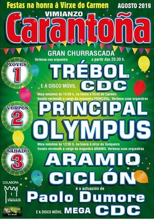 Festas do Carme de Carantona-Vimianzo 2019