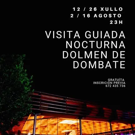 Visita nocturna guiada por Dombate