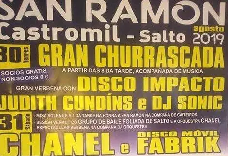 Festas de San Ramon de Castromil-Vimianzo 2019