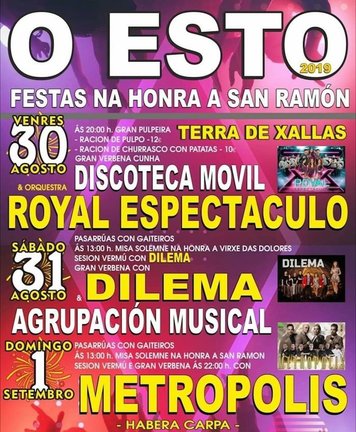 Festas de San Ramon de O Esto-Cabana 2019