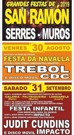 Festas de San Ramon de Serres-Muros-Agosto 2019