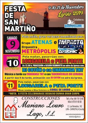 festas de San Martino de Larino-Carnota Novembro 2019