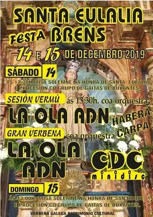 Festas de Santa Eulalia de Brens-Cee-2019