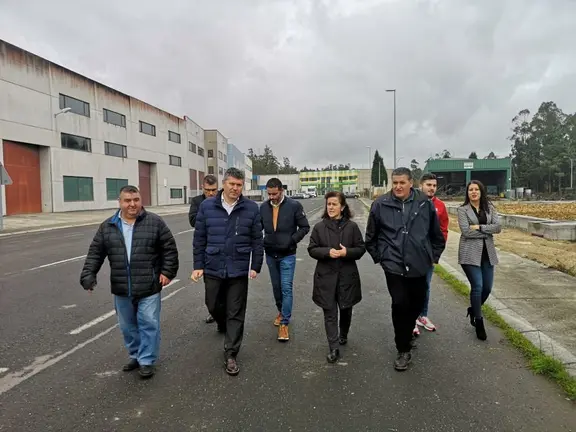 Visita do Delegado da Xunta na Coruña ao polígono de Santa Comba.