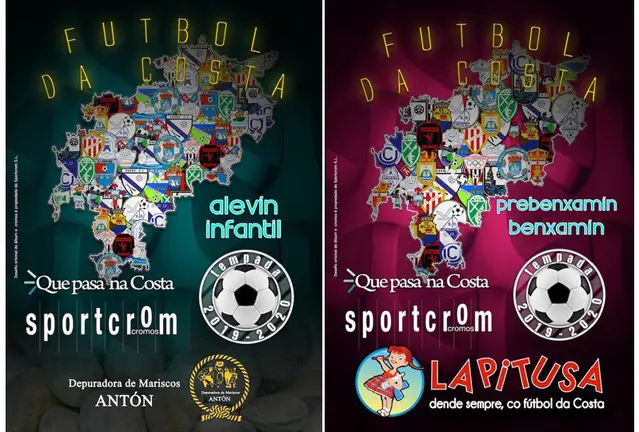 Portadas dos Albums do Futbol da Costa de Futbol Base