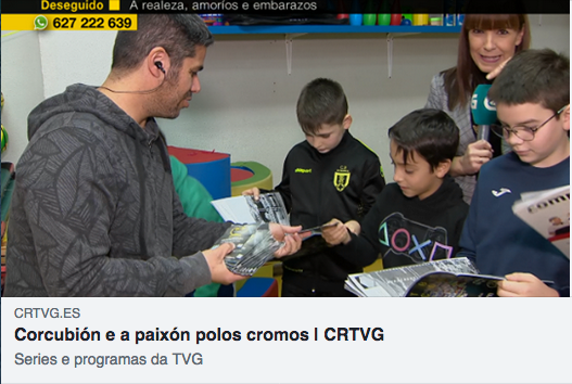 TVG en Corcubion co album do Futbol da Costa