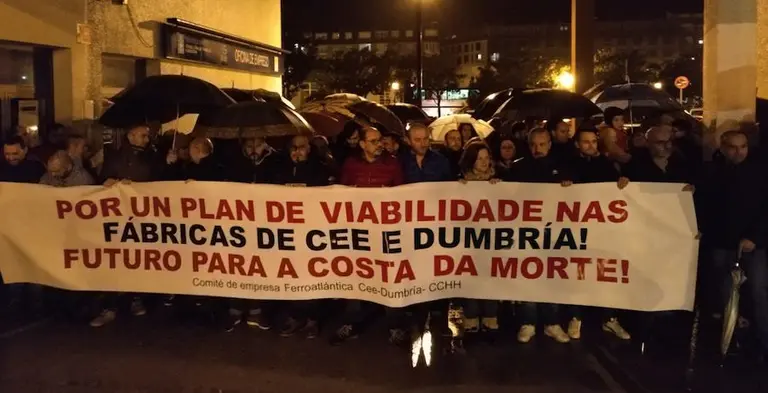 Concentracion de Ferroatlantica en Cee-FotoRafa Quintans