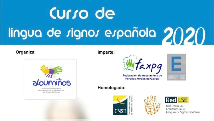 Curso Lingua de Signos ALOUMIÑOS en Carballo