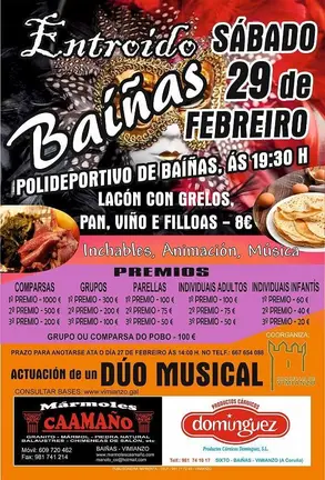 Cartel Entroido de Bainas-Vimianzo 2020