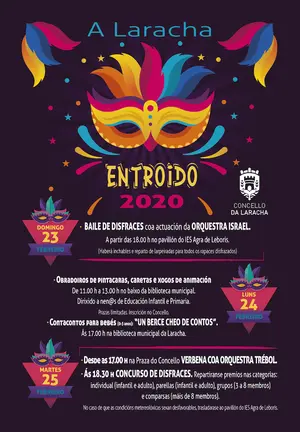 Entroido a Laracha 2020 cartel