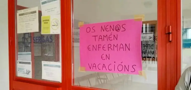 Os nenos tamen enfermas de vacacions