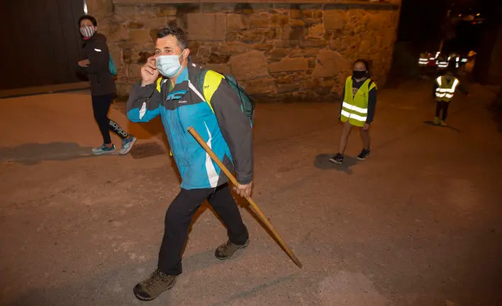 Javier Couto na saida noctuna de Ponteceso