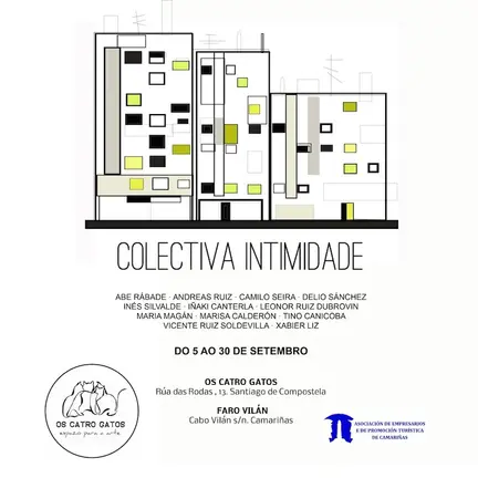 Mostra colectiva 4 gatos no Faro Vilan