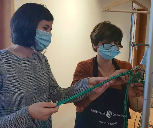 A Concelleira Leticia Varela con Rosa