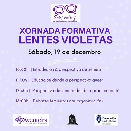 Obradoiro de Aventeira lentes violetas no Casino Carballo
