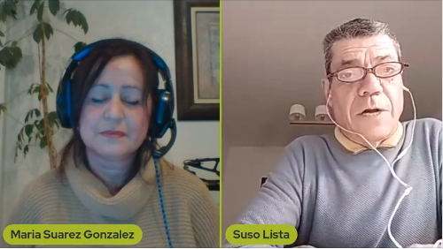 Maria Suarez e Suso Lista falando do Almirante Mourelle