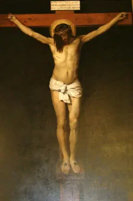 Cristo crucificado de Díaz Carreño (1889-1890) copia