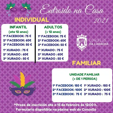 CARTEL ENTROIDO NA CASA na Laracha