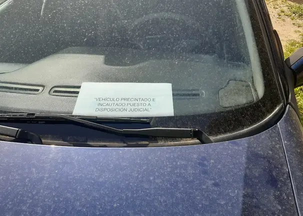 vehiculo requisado pola Garda Civil