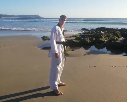 Samuel Méndez Leis na sua paria de Nemina