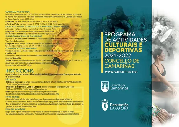 Programa deportivo Camarinas 21-22