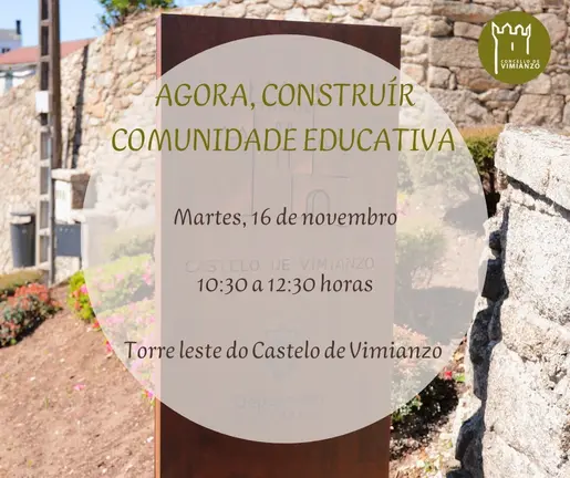 Agora, construír comunidade educativa