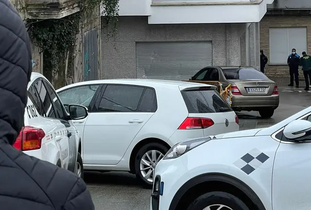 Imaxe do suceso na rua de arriba