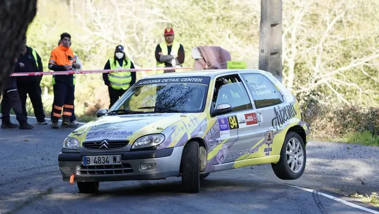 Evelyn Solares no rally de Noia