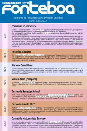 EFA Fonteboa Formacion abril e maio 2022