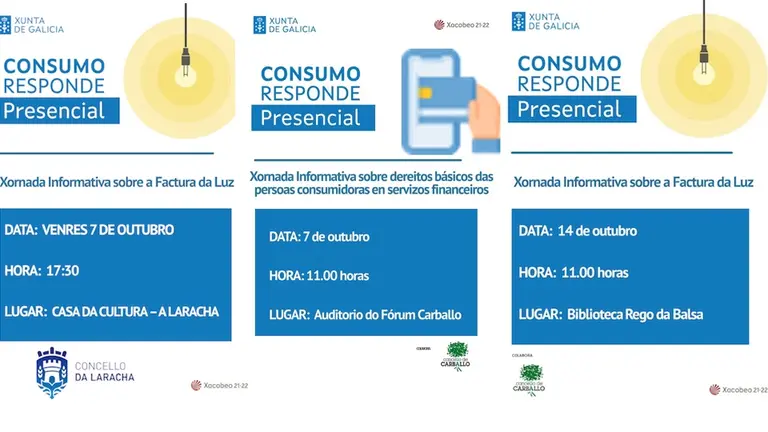 Charlas sobre luz carballo e laracha