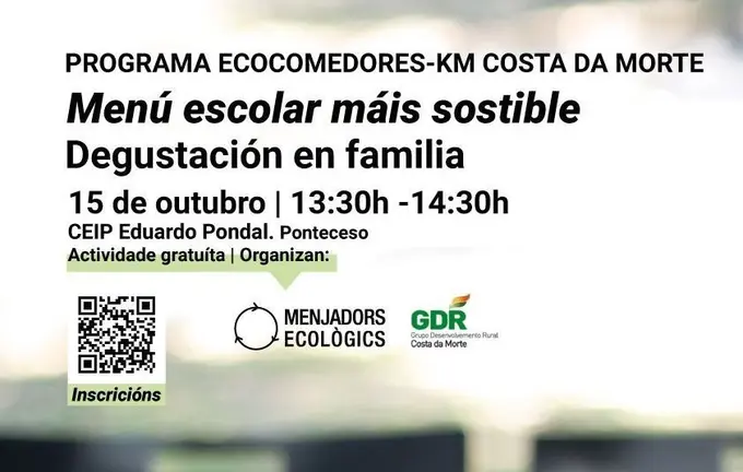 Degustacion ecocomedores en familia CEIP POnteceso