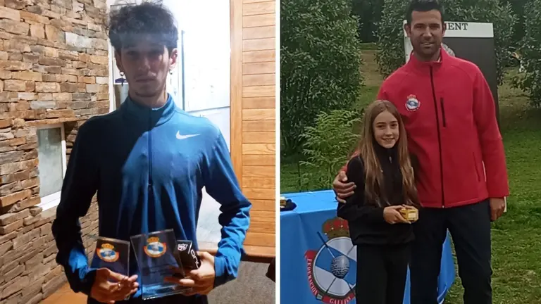 Mario e Martina Diaz esperanzas do golf carballes