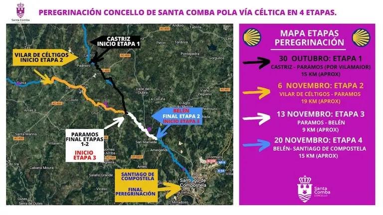 Via Celtica Mapa por Xallas