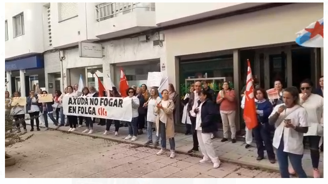 traballadoras do SAF en Vimianzo