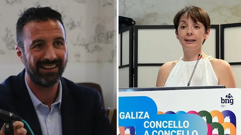 Juan Blanco BNG Mazaricos e Maria Lago BNG Muros