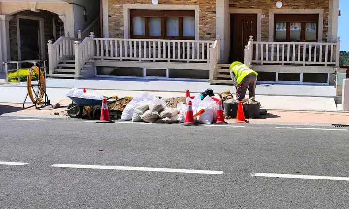 Obras da fibra nas Grelas Cabana