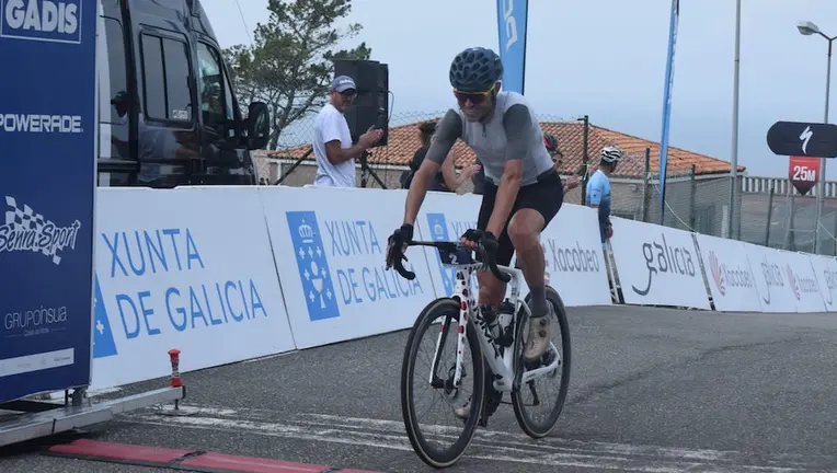 Gran Fondo Ezaro 2023-Primer clasificado Samuel sanchez -Foto-Jorge Castro