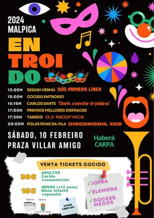 Cartel Entroido Malpica 2024