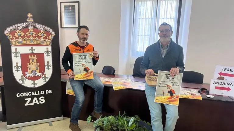David Fernandez Monte Brondo co alcalde de Zas VII_Trail-Filloa-Zas-2024-2
