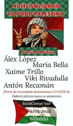 Noite solidaria palestina cee