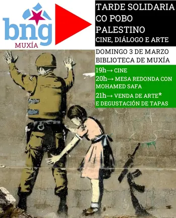 Tarde solidaria con Palestina en Muxia