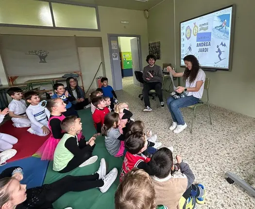 Andrea Jardi no CEIP de Dumbria