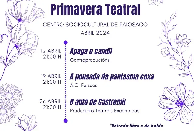 PRIMAVERA TEATRAL CARTEL laracha abril 2024