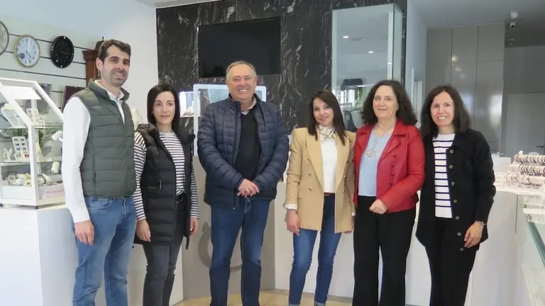 Visita Xunta na Xoiería Cristóbal Laracha-Bono Comercio