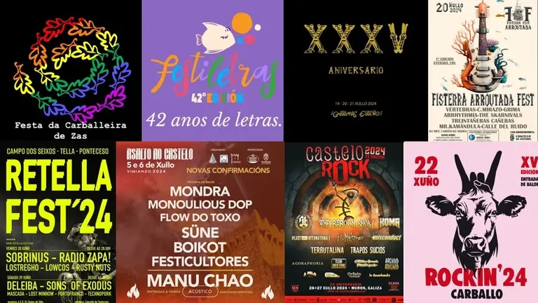 Festivais da Costa da morte 2024