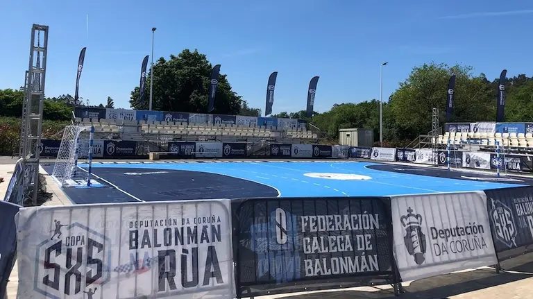 Imaxe da pista de balonman en Baio
