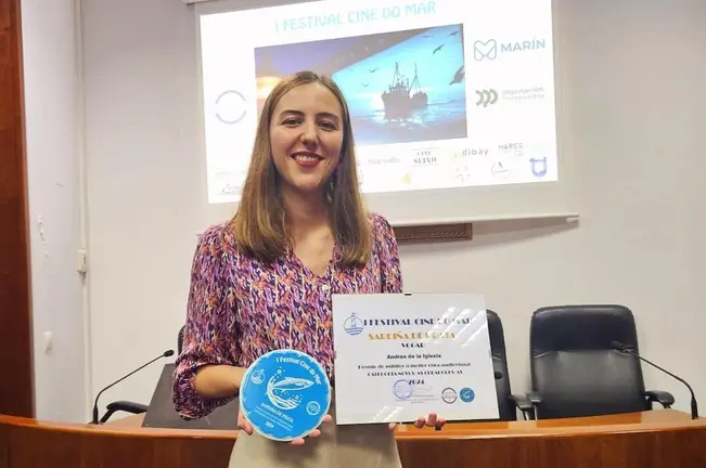 Andrea de La Iglesia no Festival Cine do Mar de Marin-Foto-Jose Luis Garcia Portela