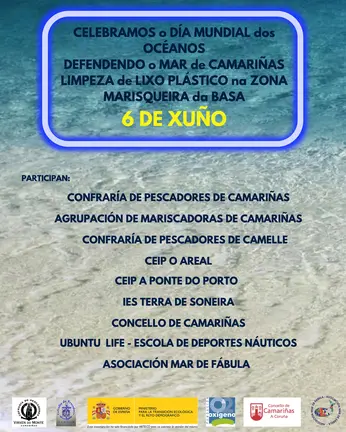 Mar de Fabula-LIMPEZA DE LIXO PLÁSTICO NA ZONA MARISQUEIRA DA BASA CAMARIÑAS