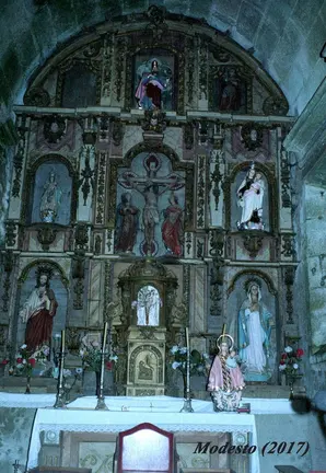 Retablo Altar Maior da Igrexa Buxantes-Foto-Modesto Garcia Quintans